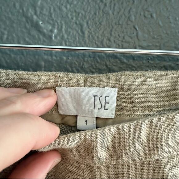 TSE Linen High Waisted Pants Size 4 - Picture 5 of 8